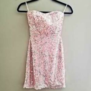 Strapless cocktail dress